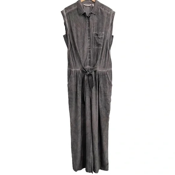 Soft Surroundings Camilla Wide Leg Rayon Jumpsuit Large - Picture 2 of 11